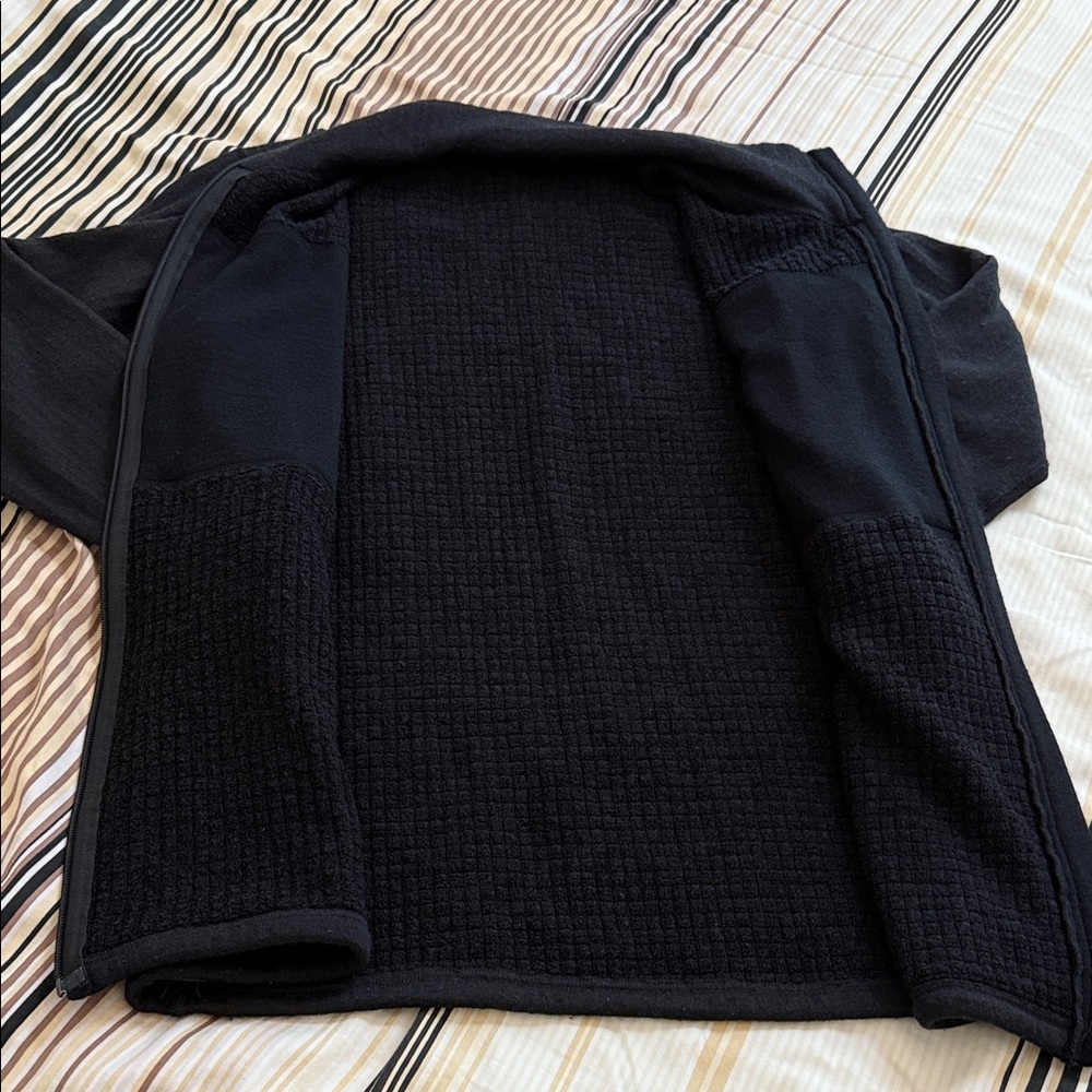 Devold Norway Caviar Merino Jacket Men's Black Full-Zip Sweater XL Tall - Picture 3 of 4